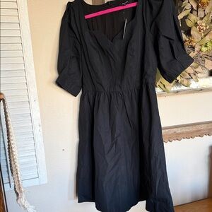 Madewell Black Long Sleeve Dress
